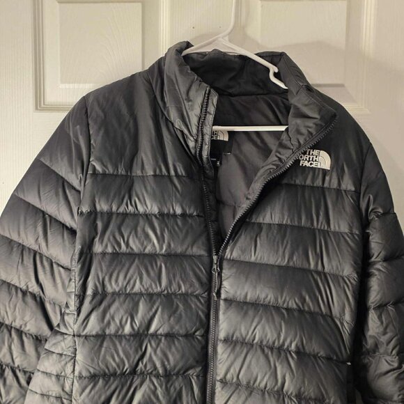 NORTH FACE COAT FOR WOMEN IN BLACK WITH HAT - Picture 1 of 3